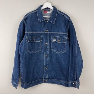 Vintage Loco Street Gear Medium Wash Denim Jacket